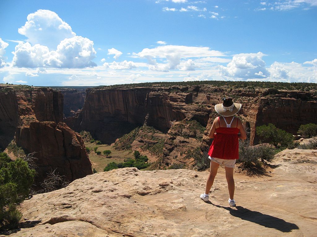 Verna at Canyon de Chelly