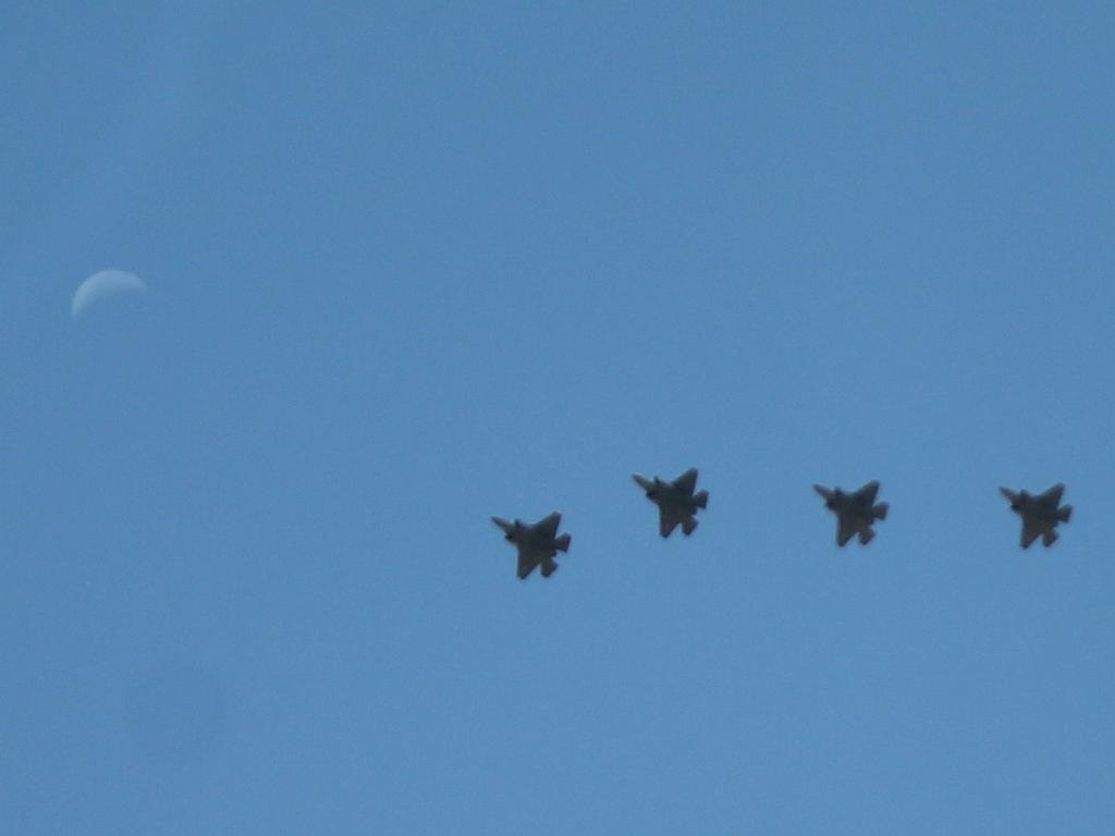 F16 Jets and the Moon