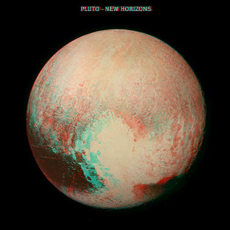 Planet Pluto in 3D
